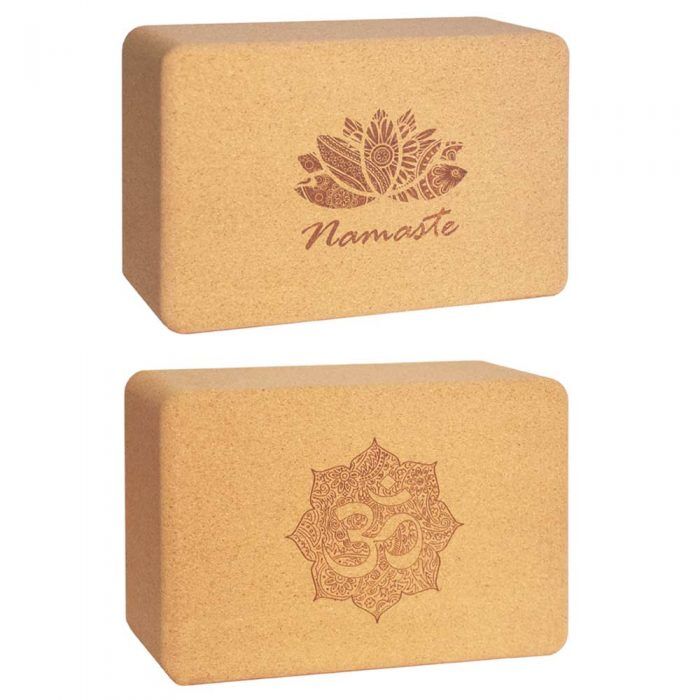 Cork Blocks Namaste OM