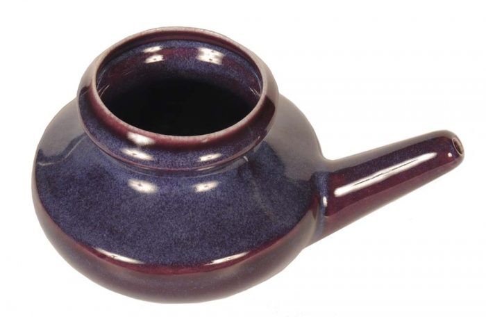 GE0146-00 Purple Ceramic Neti Pot