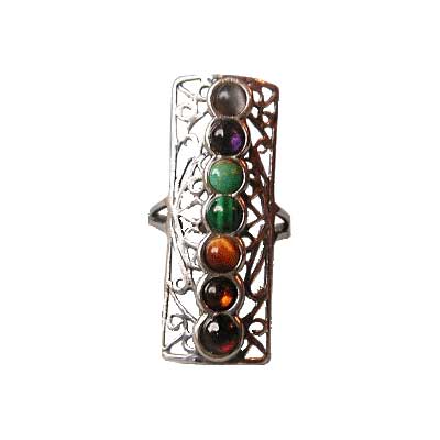 Rectangle Chakra Ring, Size 9