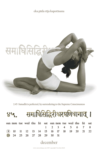 12 Classic Astanga poses Photo Calendar 2007 - Image 4