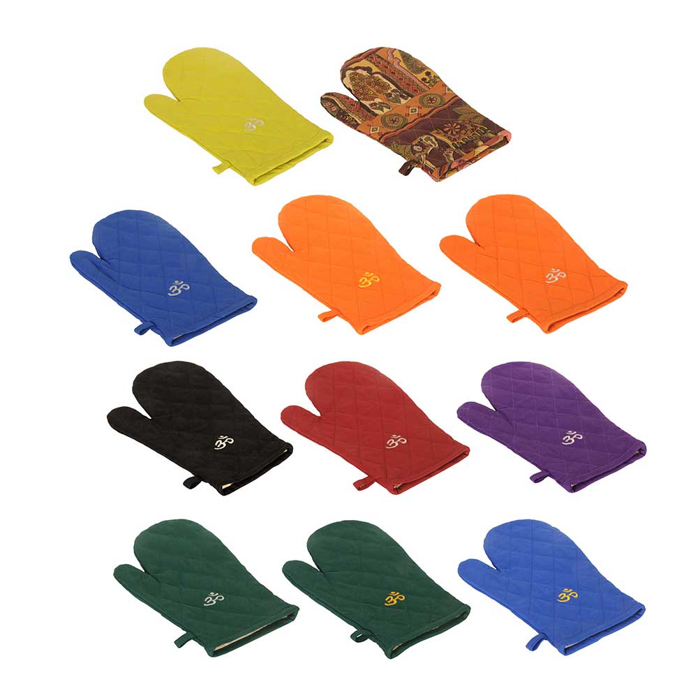 Silver OM Oven Mitt
