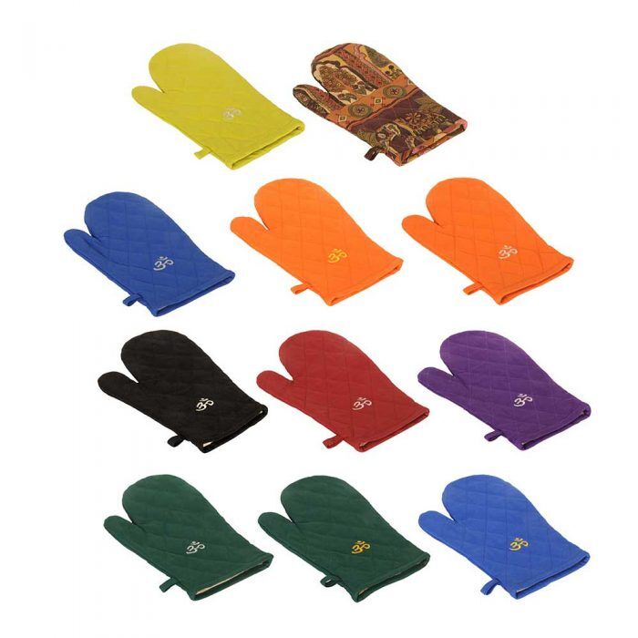 Silver OM Oven Mitt