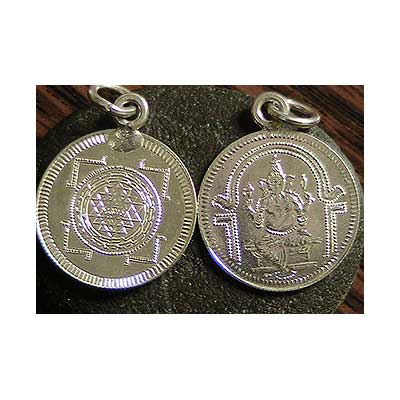 Ganesh Sri Yantra Silver Charm