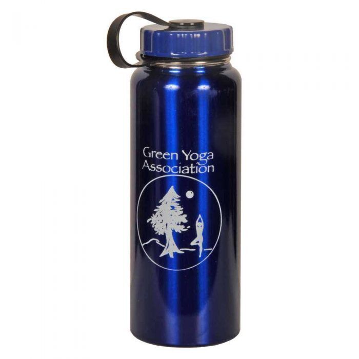 Green Yoga Association Stainless Steel Water Bottles 34 oz.